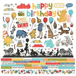 Simple Stories - Say Cheese Classic Pooh Birthday Stickers