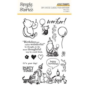 Simple Stories - Woo Hoo! Classic Pooh Birthday Stamps