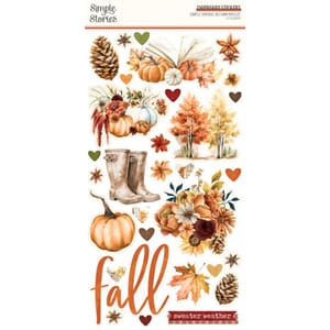 Simple Stories - Simple Vintage Autumn Breeze Chipboard Stic