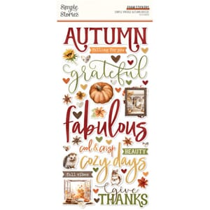 Simple Stories - Simple Vintage Autumn Breeze Foam Stickers