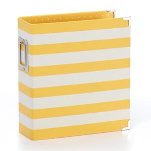 Sn@p Studio: Yellow Stripe - Binder 6x8 inch