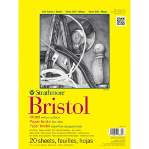 Strathmore: Bristol Vellum Surface, 22.9x30.5cm, 20/Pkg