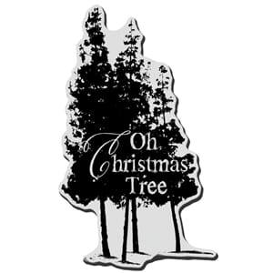 Stampendous: Oh Christmas Tree -Christmas Cling Rubber Stamp