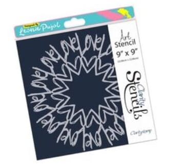 Spellbinders - Leonie Pujol Love Circus Stencils, 9x9 inch