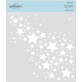 Spellbinders - Star Bright Stencils, 6x6 inch