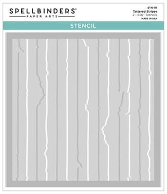 Spellbinders - Beautifully Imperfect Stencils Tattered Strip