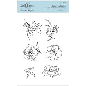 Spellbinders: Beauty in Bloom Clear Stamps, 6/Pkg