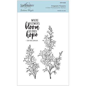 Spellbinders: Fragrant Flowers Clear Stamps, 3/Pkg