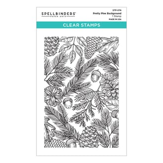 Spellbinders - Pretty Pine Background Clear Stamp