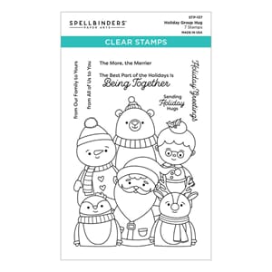 Spellbinders - Holiday Group Hug Clear Stamp