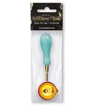 Stamperia - Spoon for Wax Turquoise Wax and Seals