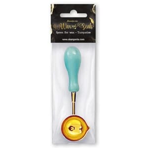 Stamperia - Spoon for Wax Turquoise Wax and Seals