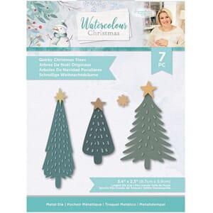Crafters Companion - Quirky Christmas Trees Die