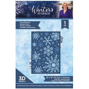 Crafter's Companion: Frosty Blizzard 3D Embossing Folder