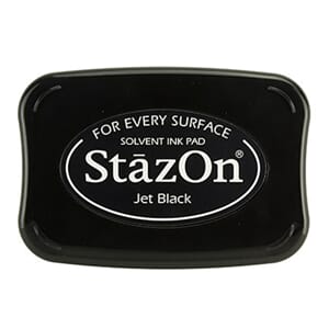 StazOn Solvent Inkpad - Jet Black