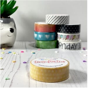 Time For Tea Designs - Washi Tape Yellow Abstract Triangles