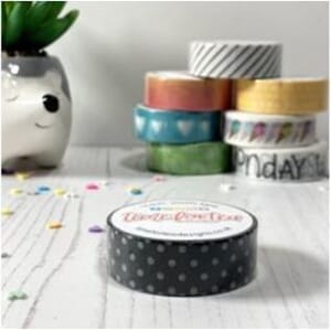 Time For Tea Designs - Washi Tape Black Polka Dots