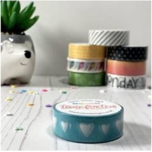 Time For Tea Designs - Washi Tape Blue Hearts