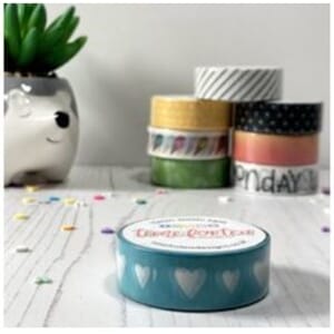 Time For Tea Designs - Washi Tape Blue Hearts