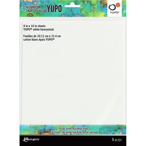 Tim Holtz: Alcohol Ink White Yupo Paper, 144lb, 10/Pkg