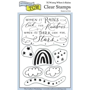 Crafters Workshop: When it Rains Clear Stamps, 4x6 in