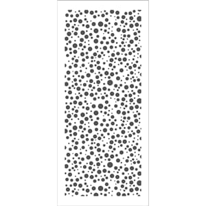 Crafters Workshop - Random Bubbles Slimline Stencil