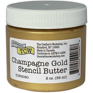 The Crafter's Workshop - Champagne Gold Stencil Butter, 2 oz