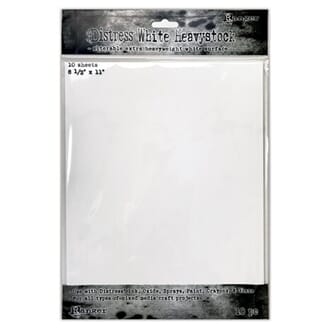 Tim Holtz: Distress White Heavystock 10/Pkg