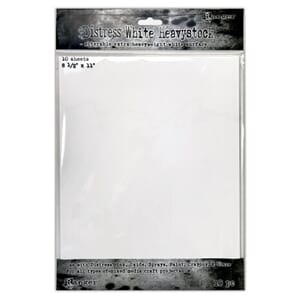 Tim Holtz: Distress White Heavystock 10/Pkg