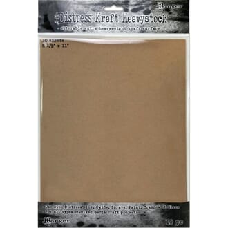 Tim Holtz: Distress Kraft Heavystock 10/Pkg