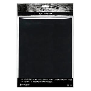 Tim Holtz: Distress Black Heavystock 10/Pkg