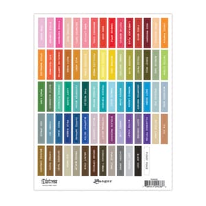 Tim Holtz - Distress Ink Pad Label Sheet White