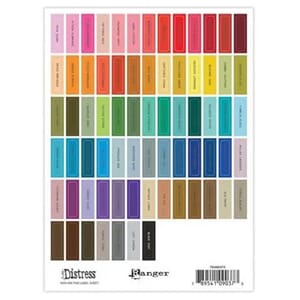 Tim Holtz - Distress Mini Ink Pad Label Sheet Black