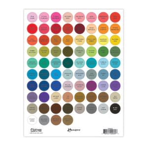 Tim Holtz - Distress Large Round Label Sheet Black