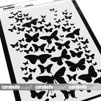 Carabelle - Stencil A4 Un vol de papillons