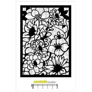 Carabelle: Stencil A6 - Bouquet de fleurs
