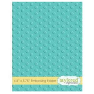 Taylored Expr.: Lots Of Dots Embossing Folder, 4.5x5.75 inch