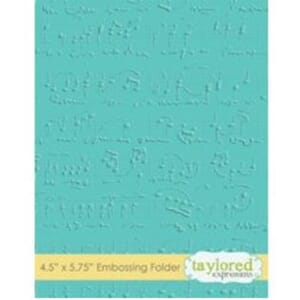 Taylored Expressions Music Embossing Folder