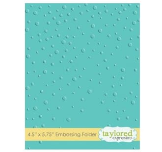 Taylored Expr.: Snowfall Embossing Folder, 4.5x5.75 inch