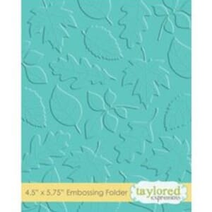 Taylored Expressions Scattered Leaves Embossing Folder