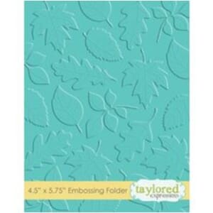Taylored Expressions Scattered Leaves Embossing Folder