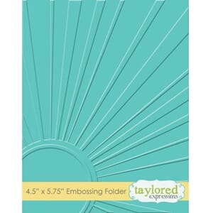 Taylored Expr: Walking on Sunshin Emb. Folder, 4.5x5.75 inch