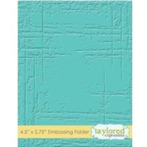 Taylored Expr.: Weathered Embossing Folder, 4.5x5.75 inch