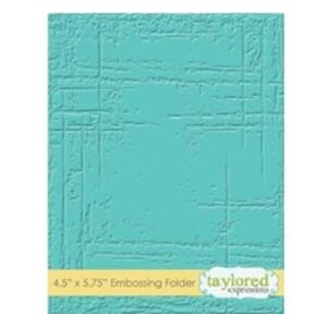 Taylored Expr.: Weathered Embossing Folder, 4.5x5.75 inch