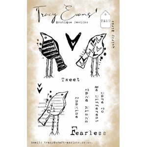 Tracy Evans - Quirky Birds A6 Stamp