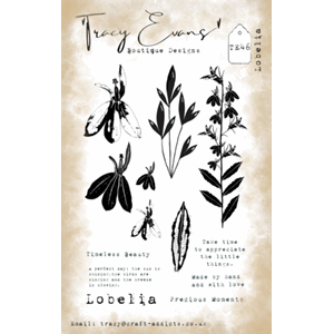 Tracy Evans - Lobelia A6 Stamp