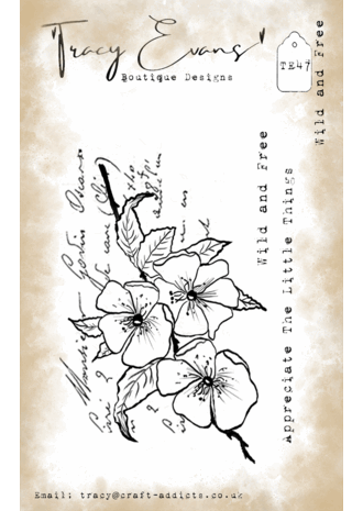 Tracy Evans - Wild and Free A7 Stamp