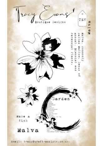 Tracy Evans - Malva A6 Stamp