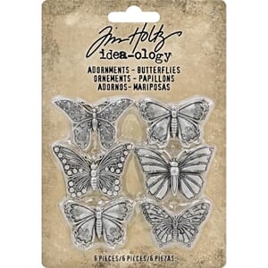 Idea-Ology Metal Adornments, 1 inch, 6/Pkg