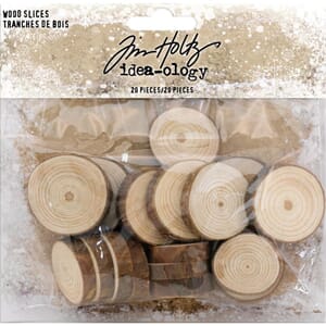 Idea-Ology: Natural Raw Edge Wood Slices, 20/Pkg